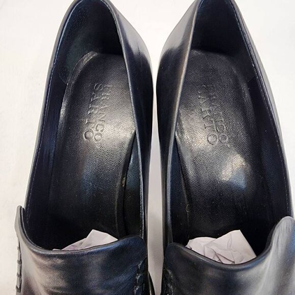 Franco Sarto Womens Nolan Tailored Loafers Black Heels Size 9.5 - Picture 7 of 10
